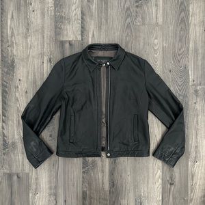 Women’s Banana Republic Black Leather Jacket, Size S